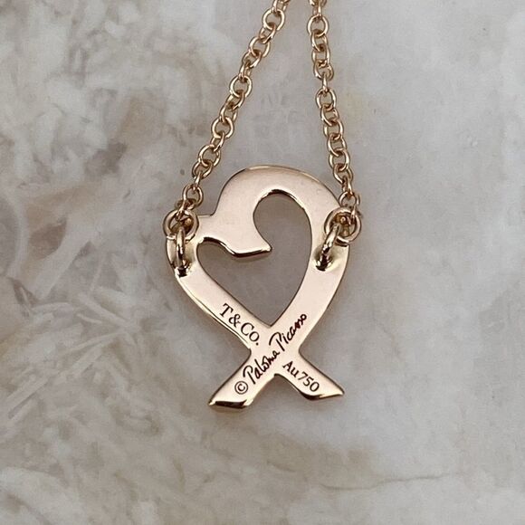 Tiffany & Co. 18K Loving Heart by Paloma Picasso Rose Gold Mint Condition - Picture 6 of 10